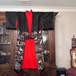 Antique 1940s Kurotomesode Kimono | Heirloom Silk